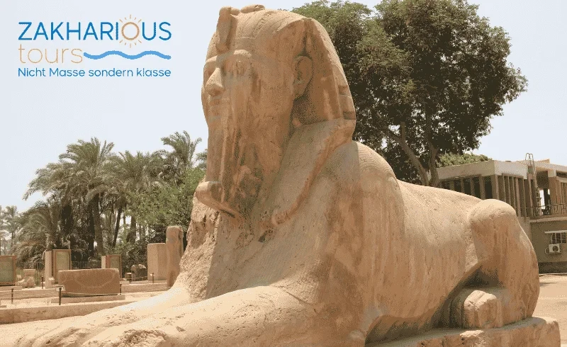 The Alabaster Sphinx of Memphis, the second largest sphinx in Egypt