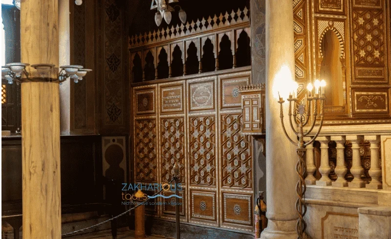 Interior of the Ben Ezra Synagogue in Old Cairo, the oldest synagogue in the city