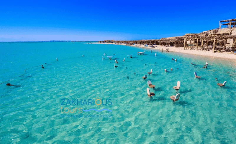 Orange Bay Island excursion from Hurghada Egypt