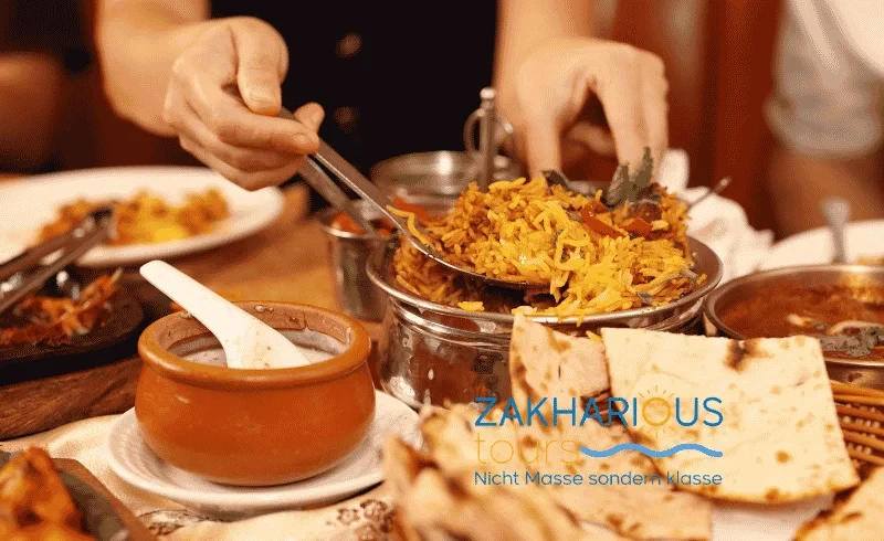 Traditional countryside lunch in Dahshur with baladi bread and fresh vegetables