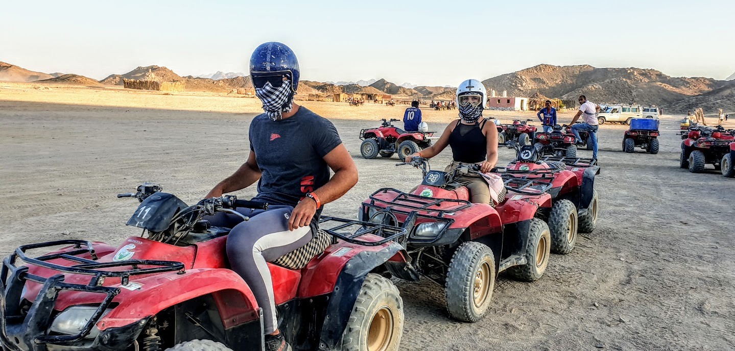 Quad ATV desert safari tour from Sahl Hasheesh & Makadi Bay