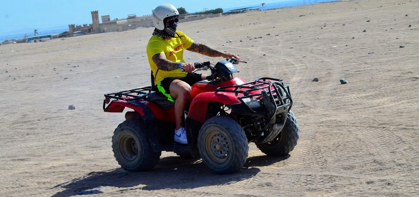 5 hour quad safari excursion with BBQ from Sahl Hasheesh & Makadi Bay