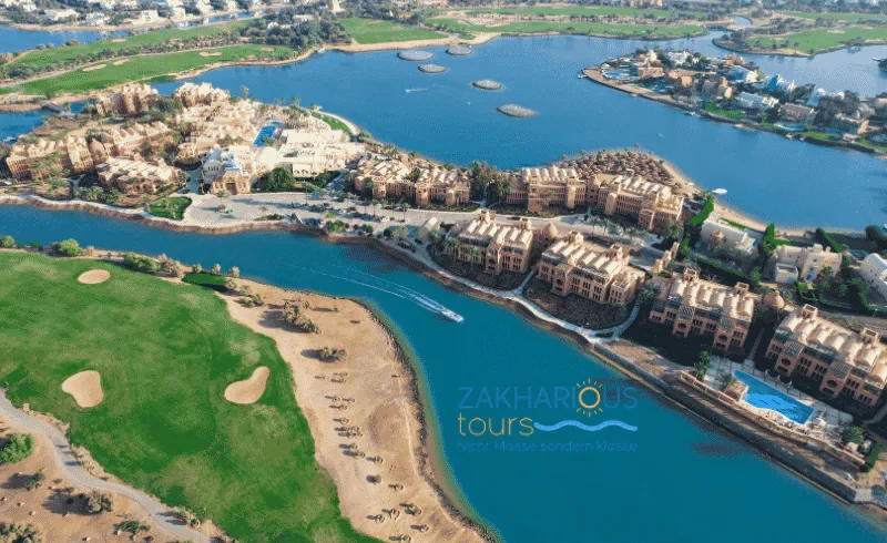 ab hurghada El Gouna Stadtrundfahrt-El Gouna Lagunenfahrt-Privater Ausflug el gouna Stadtrundfahrt