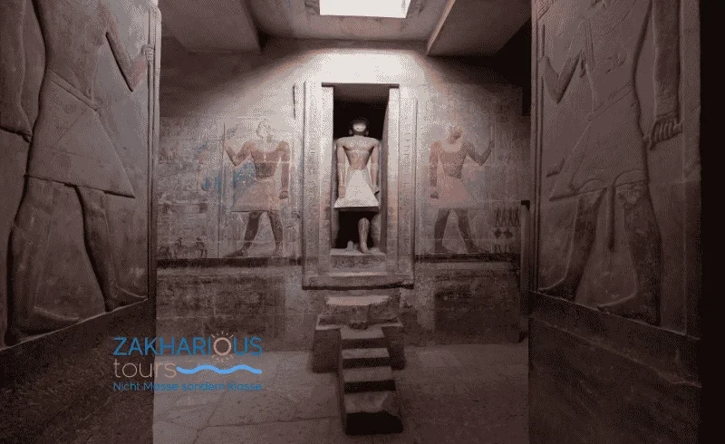 Relief im Grab des Kagemni in Sakkara mit Darstellung von Vogelfang und Tierhaltung