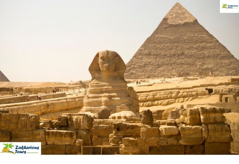 hurghada pyramiden ausflug flugzeug, die Sphinx von gizeh