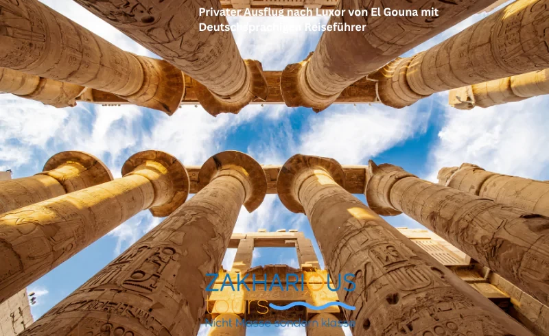 säulen halle karnak tempel, luxor ägypten, el gouna sehenswürdigkeiten, el gouna ausflüge, Privater Ausflug nach Luxor von El Gouna mit Deutschsprachigen Reiseführer