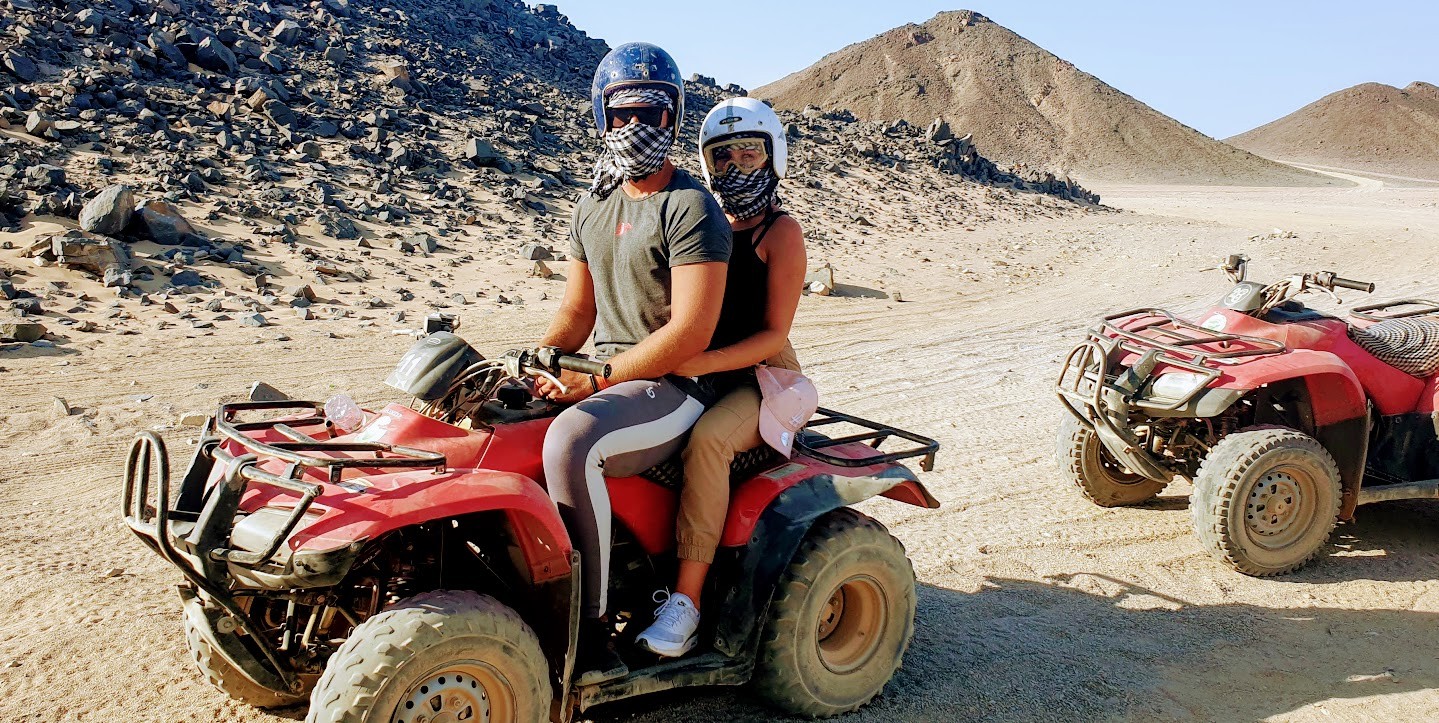quad fahren von Makadi bay
